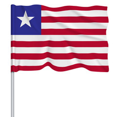 Flaggenserie-Westafrika_Liberia