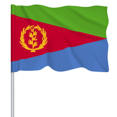 Flaggenserie-Ostafrika Eritrea
