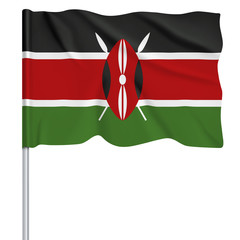 Flaggenserie-Ostafrika_Kenia