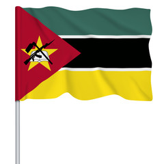 Flaggenserie-Ostafrika_Mosambik