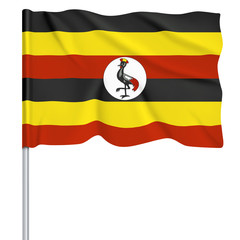 Flaggenserie-Ostafrika_Uganda