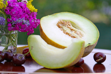 honigmelone,obst