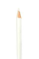 White pencil vertically