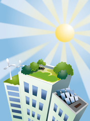 toits  immeubles écologiques