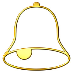 3D Golden Bell