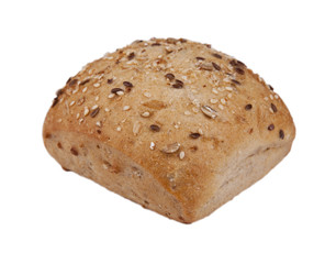 Semmel Brötchen isoliert auf weiß