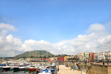 Fototapeta na wymiar Fishing port of Pozzuoli