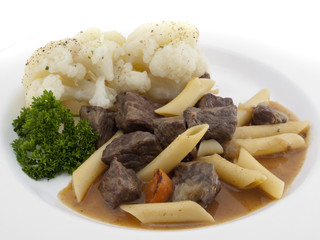 Gulasch mit Blumenkohl