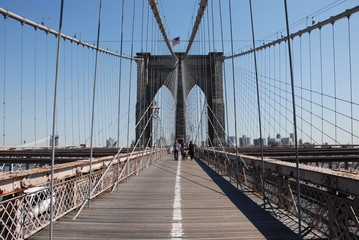 El puente de Brooklyn en Manhattan