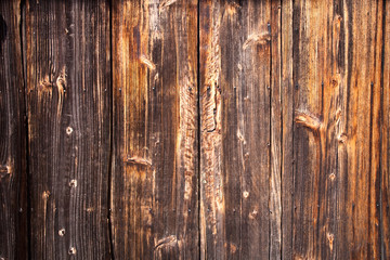 Aged and textured wood siding on an old Japanese house.