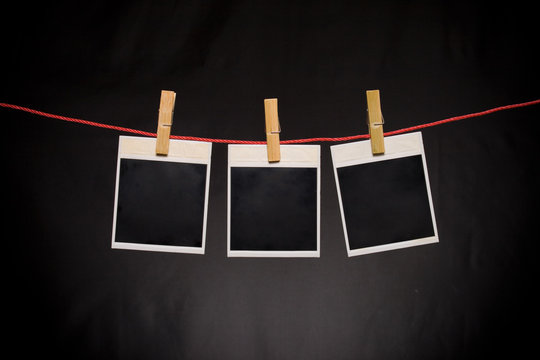 The structure of a photo isolated on black