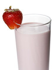 fresh strawberry milkshake