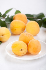 Naklejka na ściany i meble fresh apricots