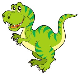 Naklejka premium Cartoon tyrannosaurus rex
