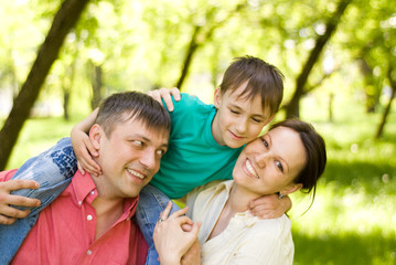 Fototapeta premium family of three