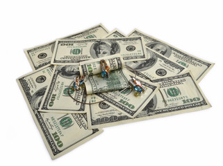 Dollars and jewelry