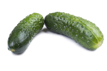 cucumber on white background