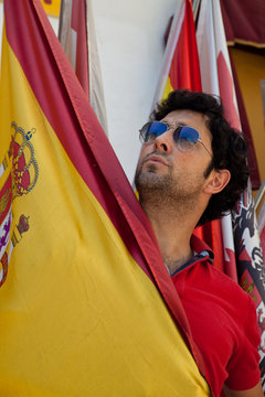 Español con bandera de España