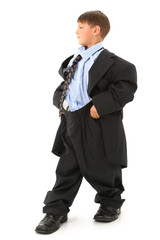 Boy in Baggy Suit
