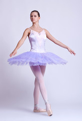 Naklejka premium young beautiful ballerina