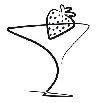 Cocktail con fresa
