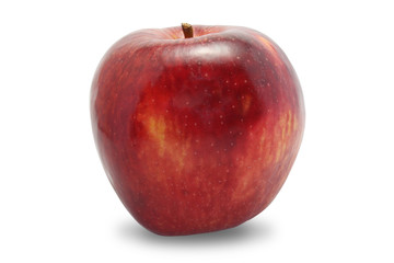 Red apple isolated on white