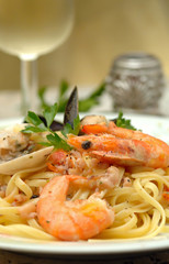 Seafood spaghetti