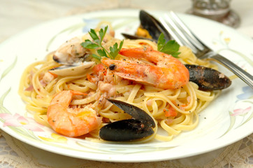 Seafood spaghetti