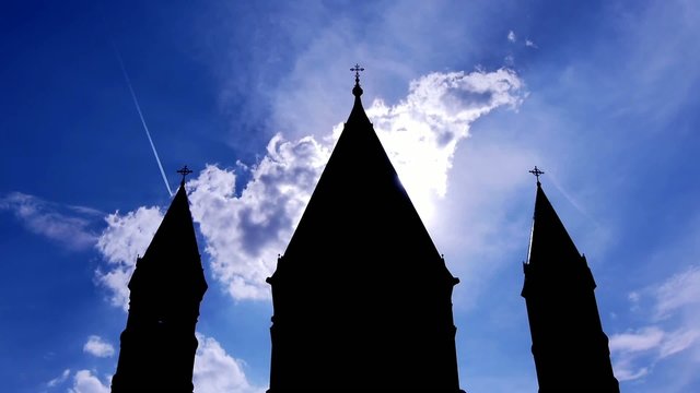 Church Clouds Dome