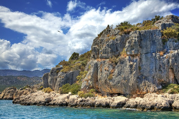 Fototapeta premium rocks in the Mediterranean