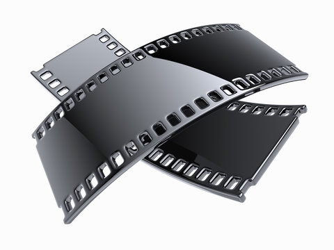 filmstrip concept isolated