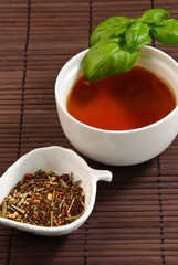 enjoy peaceful time with a cup of tea