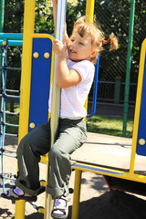 Young girl on the playground