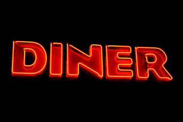 Fototapeta na wymiar Diner neon sign
