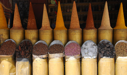 Venta de especias en Marrakech