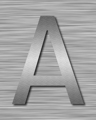 stainless steel letter
