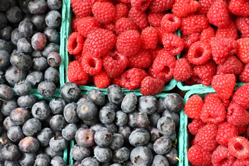 Blueberries and Raspberries