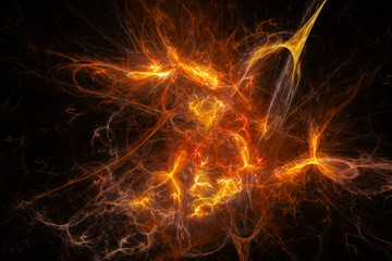 star explosion, blast, fire, abstract, light, ray, univers © ferkelraggae