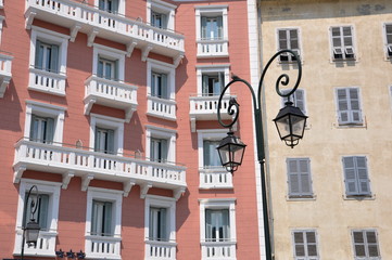 façades d'immeubles Ajaccio