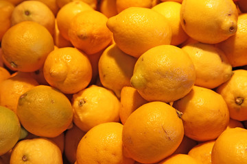 Lemons in a farmers' market
