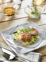 lotte aux courgettes