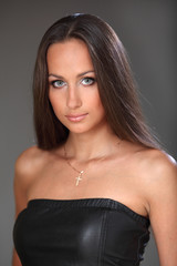 Fototapeta premium Portrait of the beautiful lady