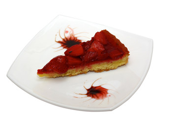 cake with strawberries