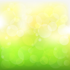 Abstract Vector Green And Yellow Background