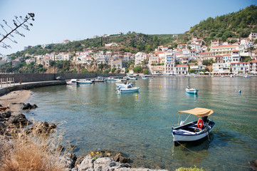 Village at the Greek coast