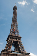Eiffel tower. Blue sky