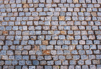 Old pavement tiles