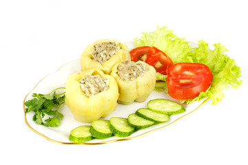 Stuffed pepper with meat