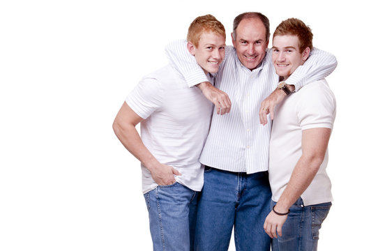 father and sons