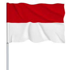 Fototapeta premium Flaggenserie-Suedostasien_Indonesien
